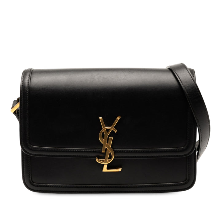 Saint Laurent Medium Cuir de veau Solferino Sac cartable In Boîte