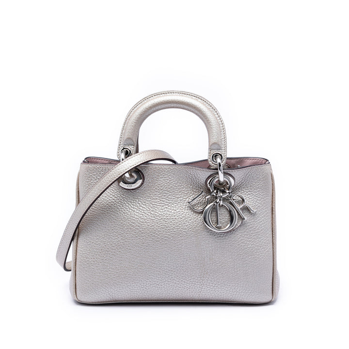 Dior Small Metallic Cuir Diorissimo Sac