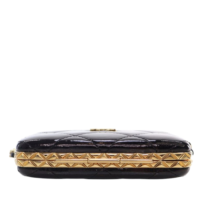 Chanel Small Glazed Goatskin Boîte With Chain Noir – GABY PARIS Authentique