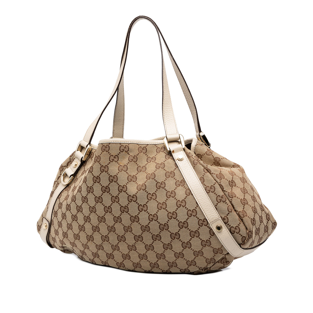 Gucci Cabas GG Abbey D Bague Beige – vue 2 – GABY PARIS