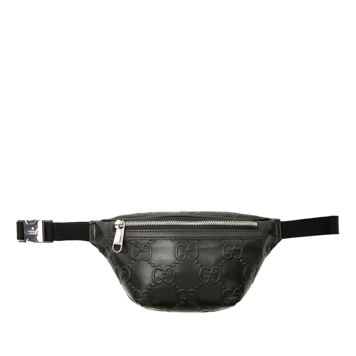 Gucci GG embossé perforé Cuir Sac ceinture