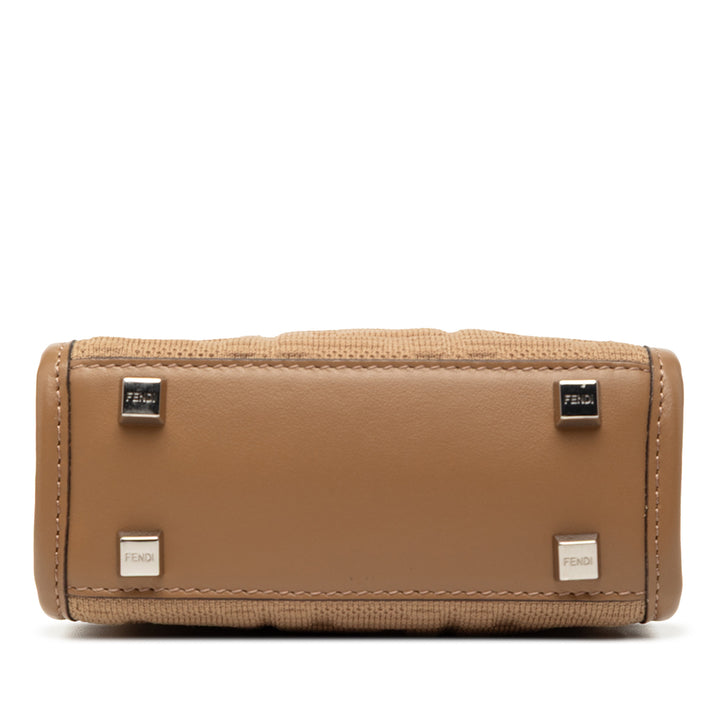 Fendi Mini Zucca embossé Technical Fabric Sunshine Shopper Cabas
