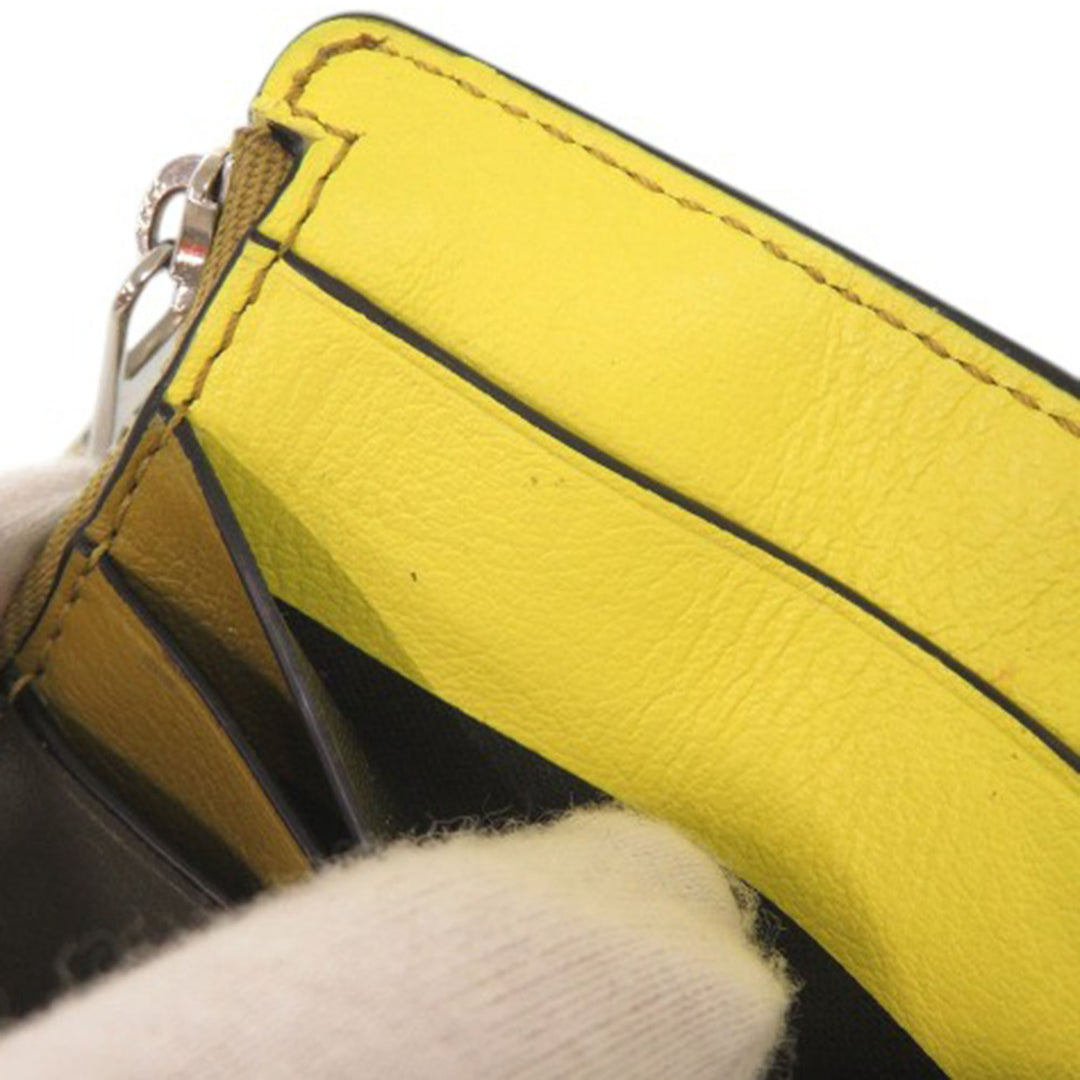 LOEWE Tricolor Cuir de veau Puzzle Coin Card Holder