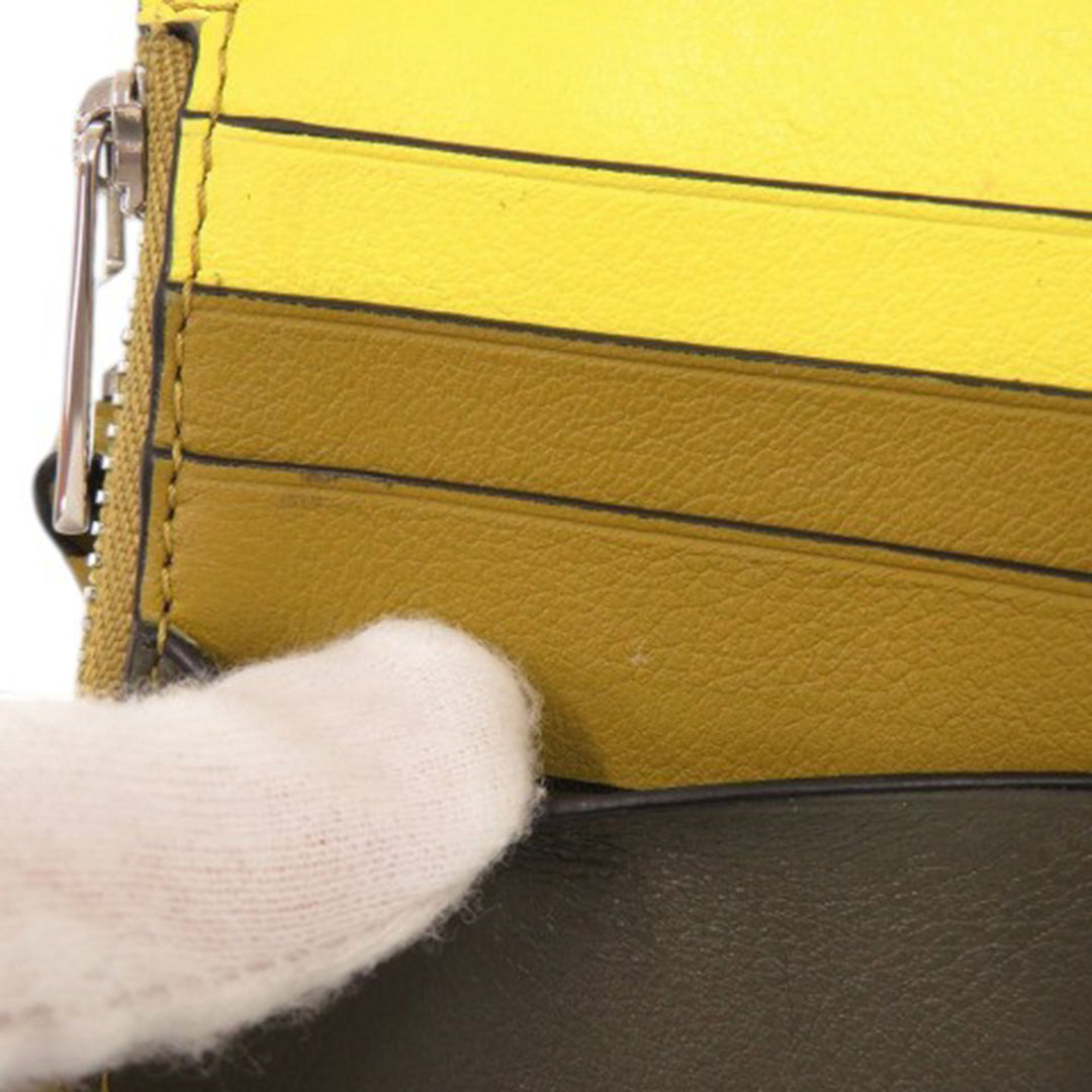 LOEWE Tricolor Cuir de veau Puzzle Coin Card Holder