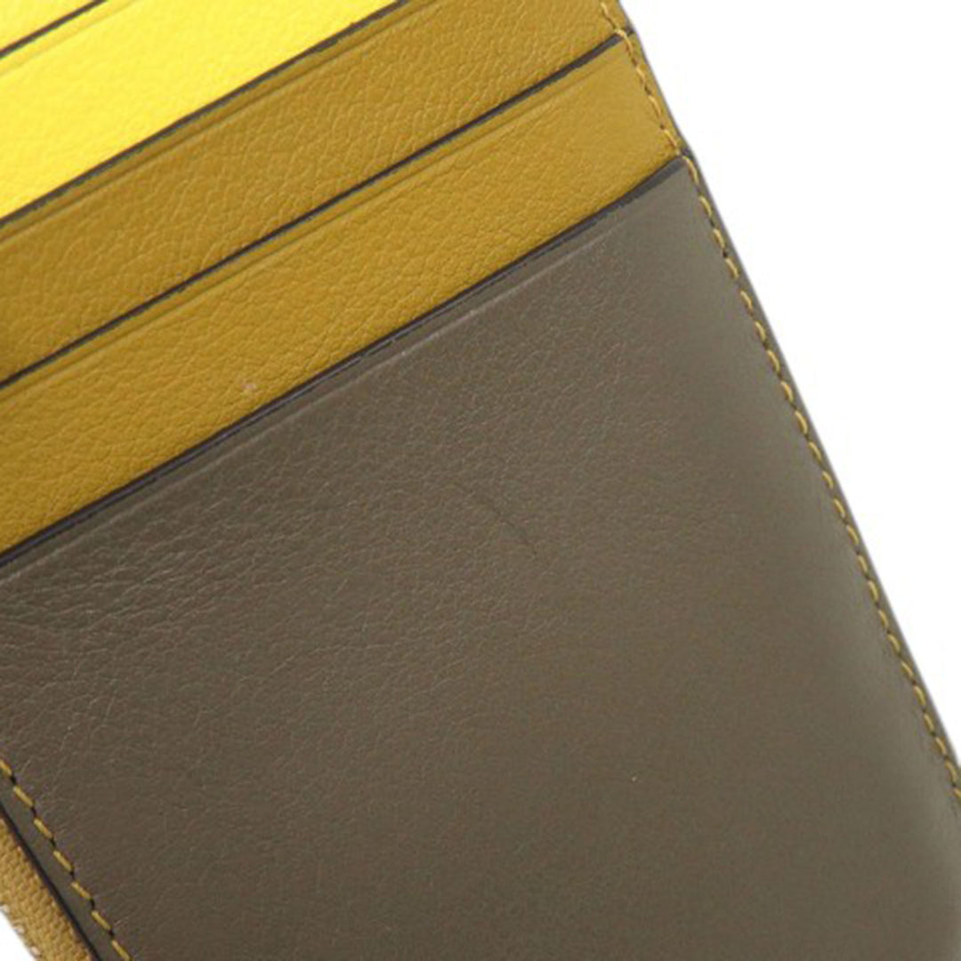 LOEWE Tricolor Cuir de veau Puzzle Coin Card Holder