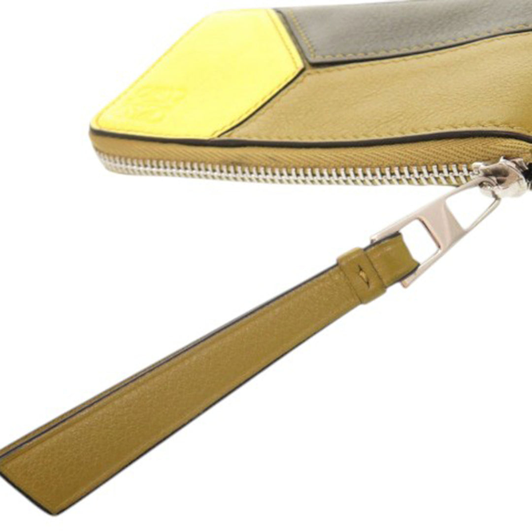 LOEWE Tricolor Cuir de veau Puzzle Coin Card Holder