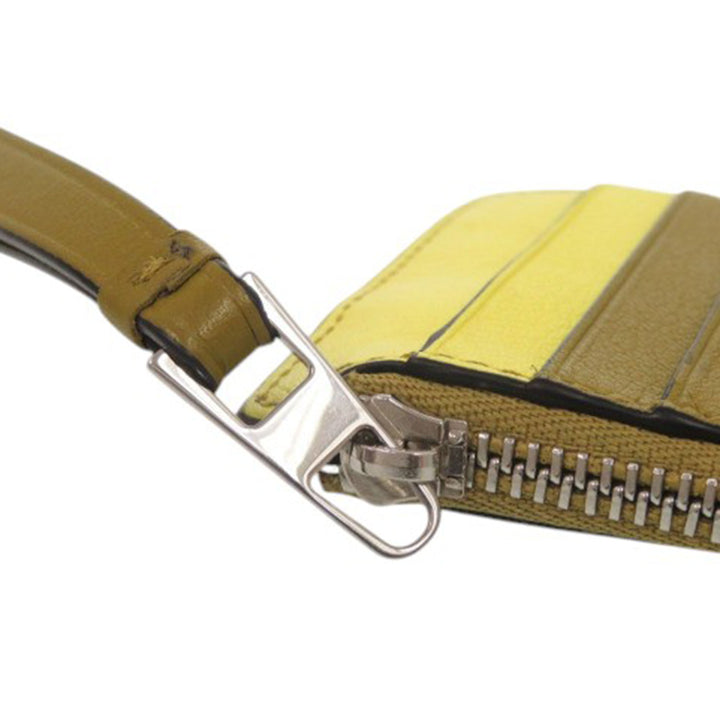 LOEWE Tricolor Cuir de veau Puzzle Coin Card Holder