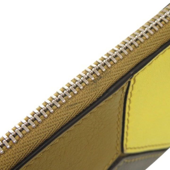 LOEWE Tricolor Cuir de veau Puzzle Coin Card Holder