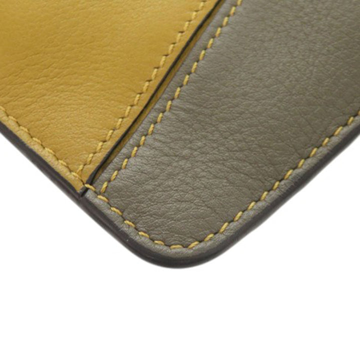 LOEWE Tricolor Cuir de veau Puzzle Coin Card Holder