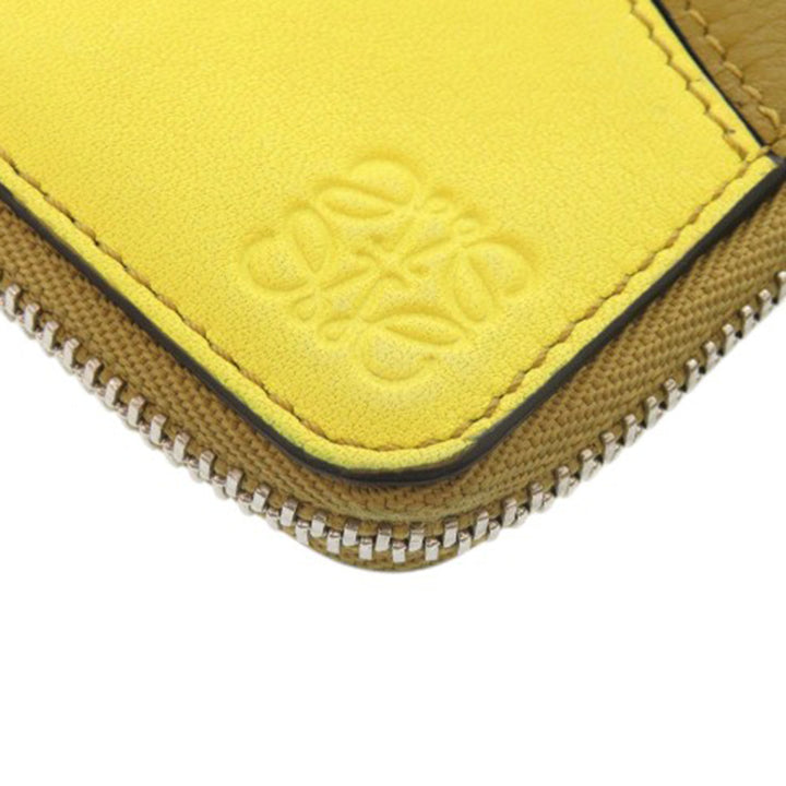 LOEWE Tricolor Cuir de veau Puzzle Coin Card Holder
