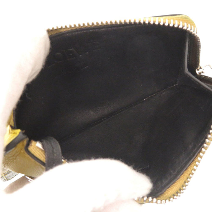 LOEWE Tricolor Cuir de veau Puzzle Coin Card Holder