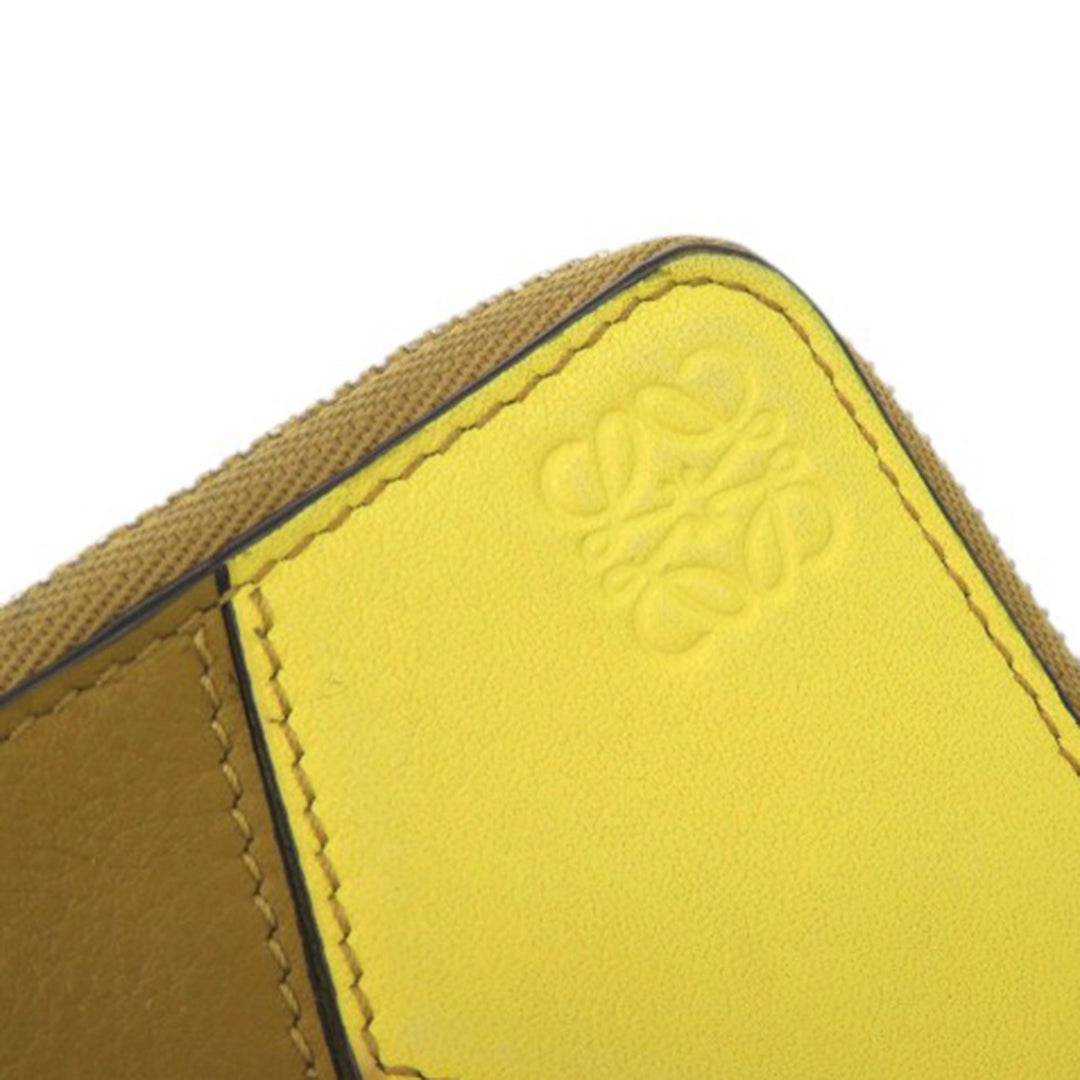 LOEWE Tricolor Cuir de veau Puzzle Coin Card Holder