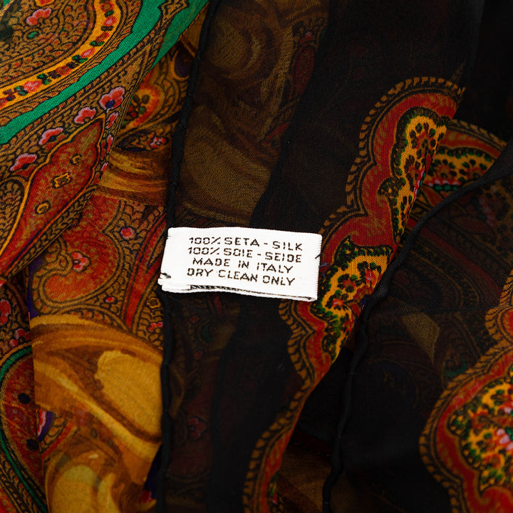 Chanel Paisley Chaîne Foulard Soie