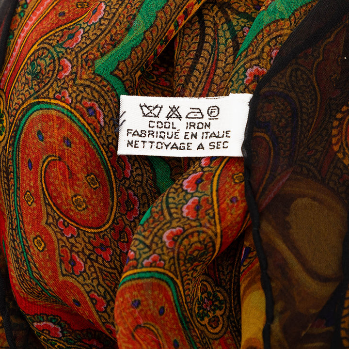 Chanel Paisley Chaîne Foulard Soie