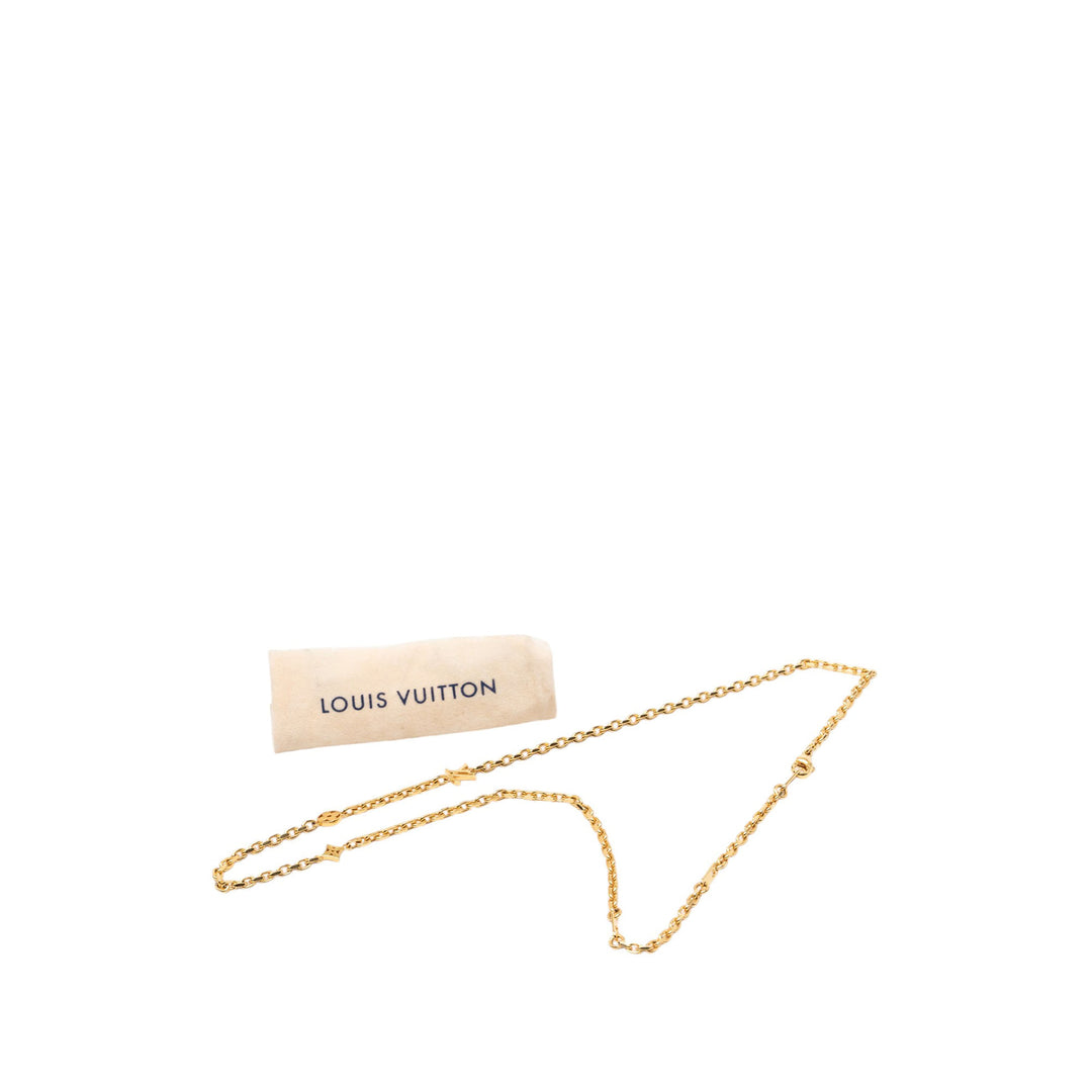 Louis Vuitton plaqué LV Yours Chain Collier