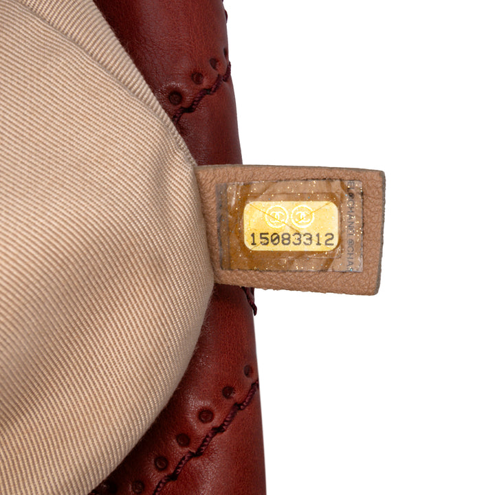 CC Quilted Calfskin Ultimate Stitch Retro Chain Flap Red - Gaby Paris