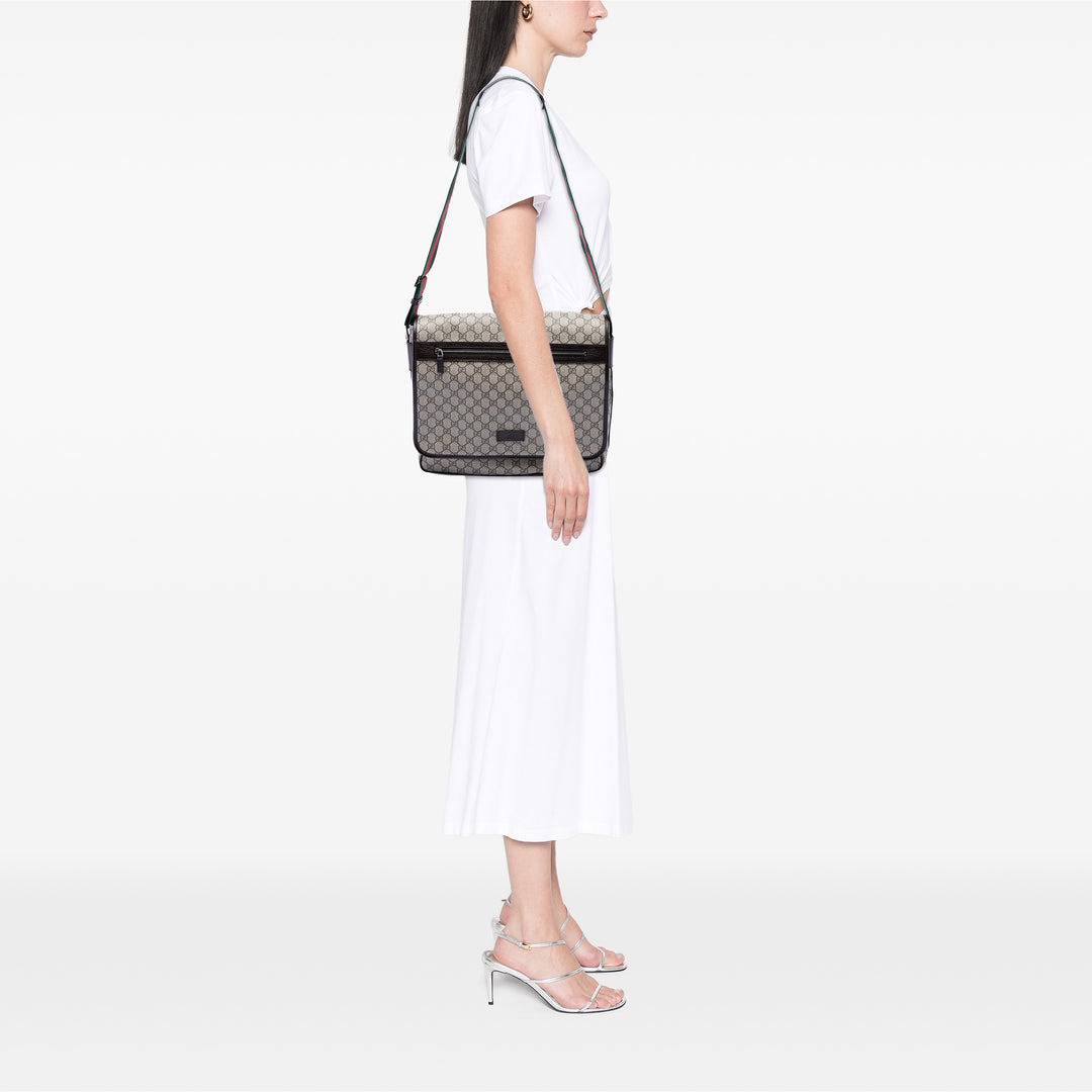 Gucci GG Supreme Web Sac porté croisé