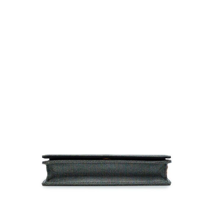 Dior Houndstooth Wallet on Chain Toile enduite Gris – vue 3 – GABY PARIS