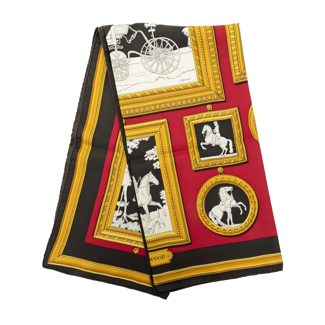 Hermès Wedgwood Foulard 90 Rouge