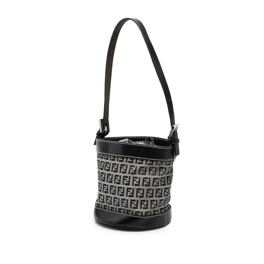 Fendi Sac seau Zucchino Noir – vue 2 – GABY PARIS