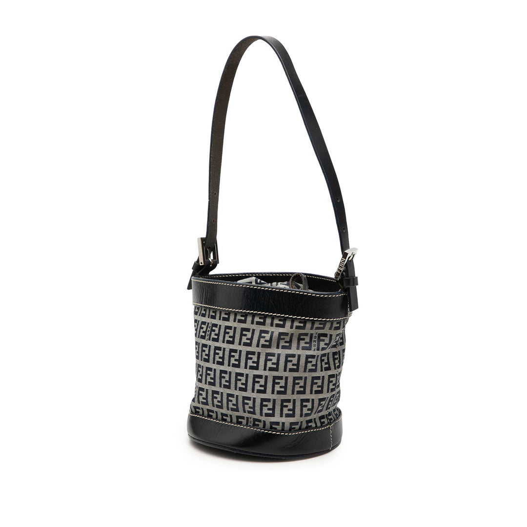 Fendi Sac seau Zucchino Noir – vue 2 – GABY PARIS