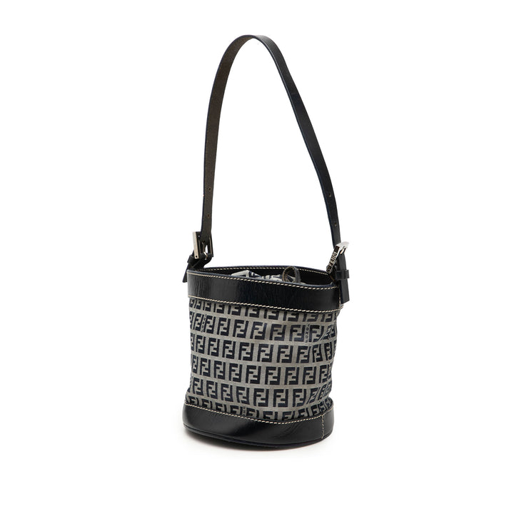 Fendi Sac seau Zucchino Noir – vue 2 – GABY PARIS