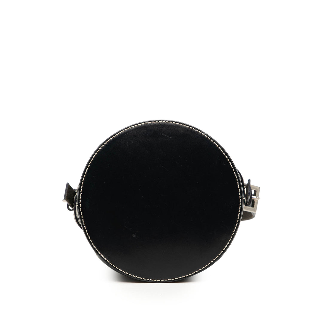 Fendi Sac seau Zucchino Noir – vue 3 – GABY PARIS