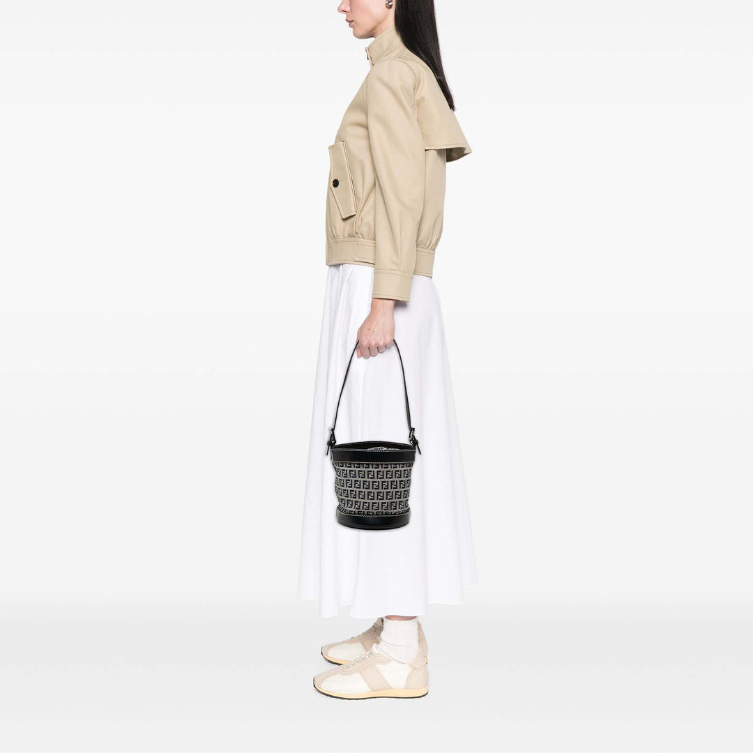 Fendi Sac seau Zucchino Noir – vue 6 – GABY PARIS