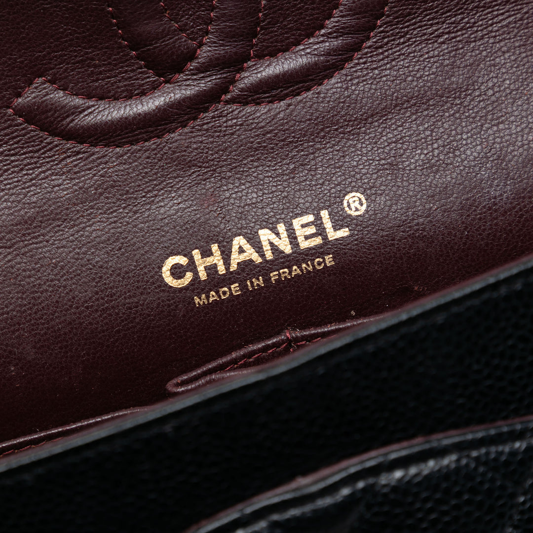 Chanel Medium Classic Caviar Double rabat