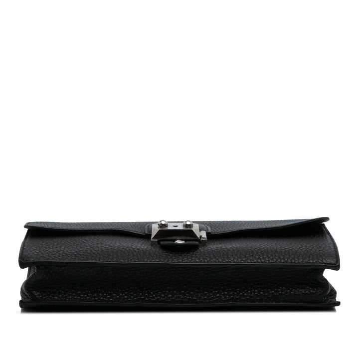 Hermès Togo Jet Pochette Pochette Noir – GABY PARIS Authentique