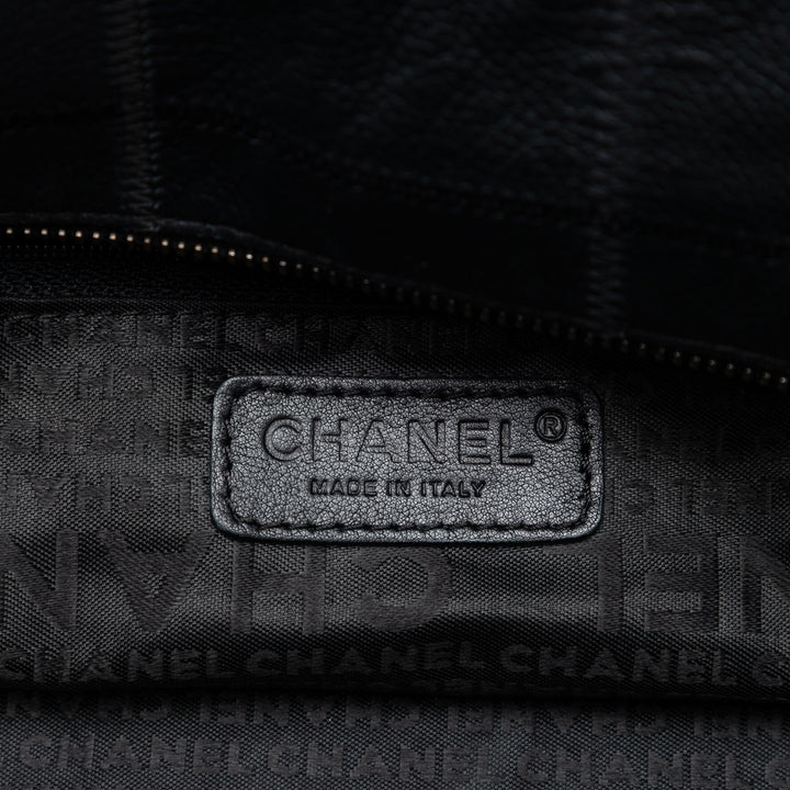 Chanel CC Chocolate Bar Caviar Wild Stitch Boston Sac