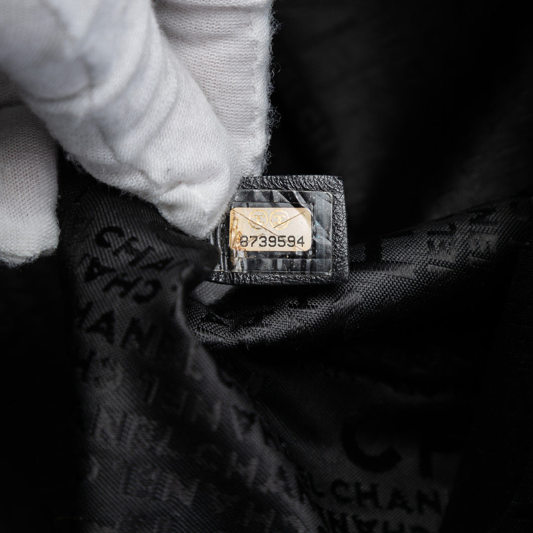 Chanel CC Chocolate Bar Caviar Wild Stitch Boston Sac