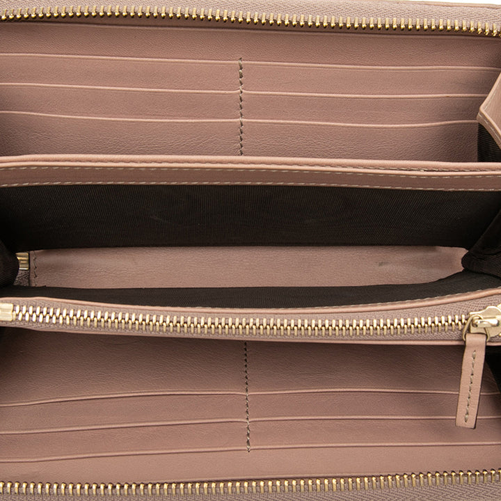 Guccissima Bree Portefeuille long zippé Rose