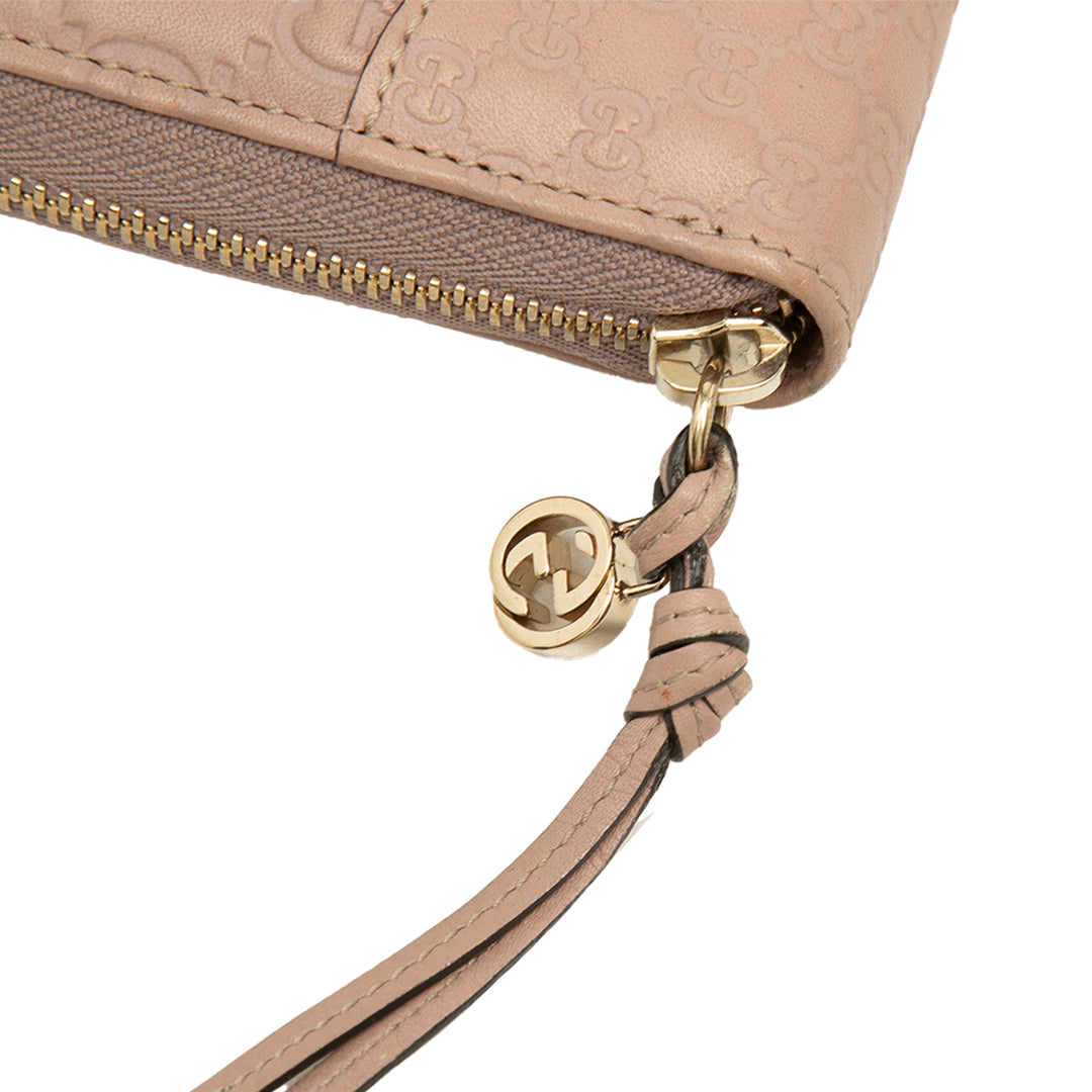 Guccissima Bree Portefeuille long zippé Rose