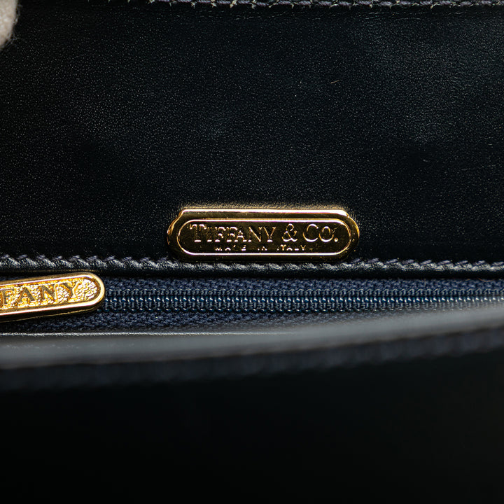 Leather Chain Crossbody Blue - Gaby Paris