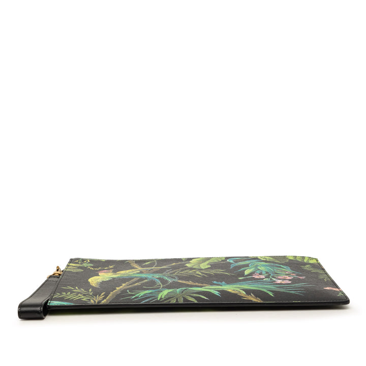 Gucci Cuir de veau Tropical Print Pochette