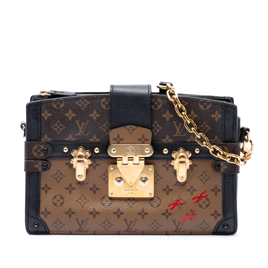 Louis Vuitton Trunk Pochette Monogram Reverse Marron – vue principale – GABY PARIS