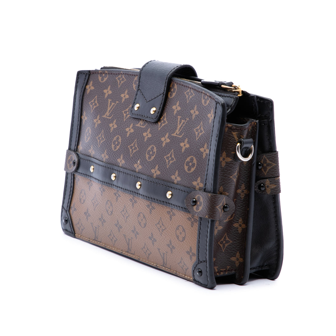 Louis Vuitton Trunk Pochette Monogram Reverse Marron – vue 2 – GABY PARIS