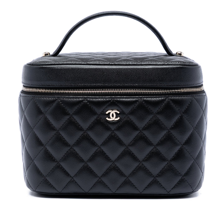 Chanel Medium CC Matelassé Caviar Vanity