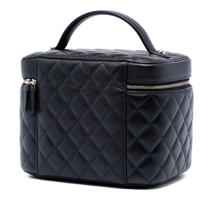 Chanel Medium CC Matelassé Caviar Vanity