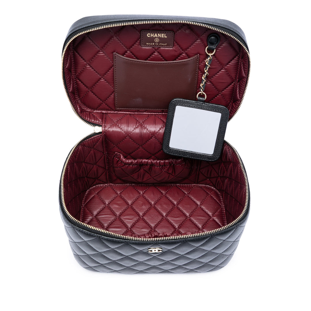 Chanel Medium CC Matelassé Caviar Vanity