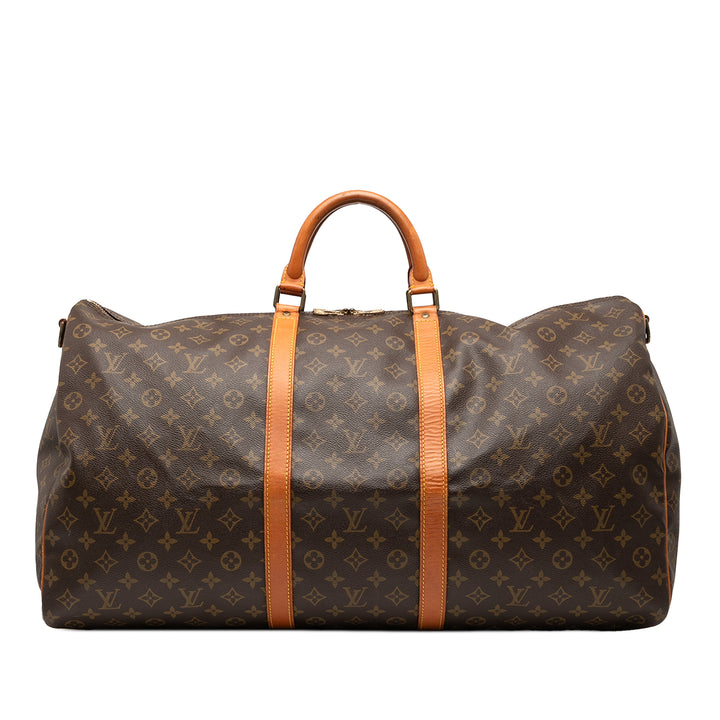 Louis Vuitton Monogram Keepall Bandouliere 60 Marron