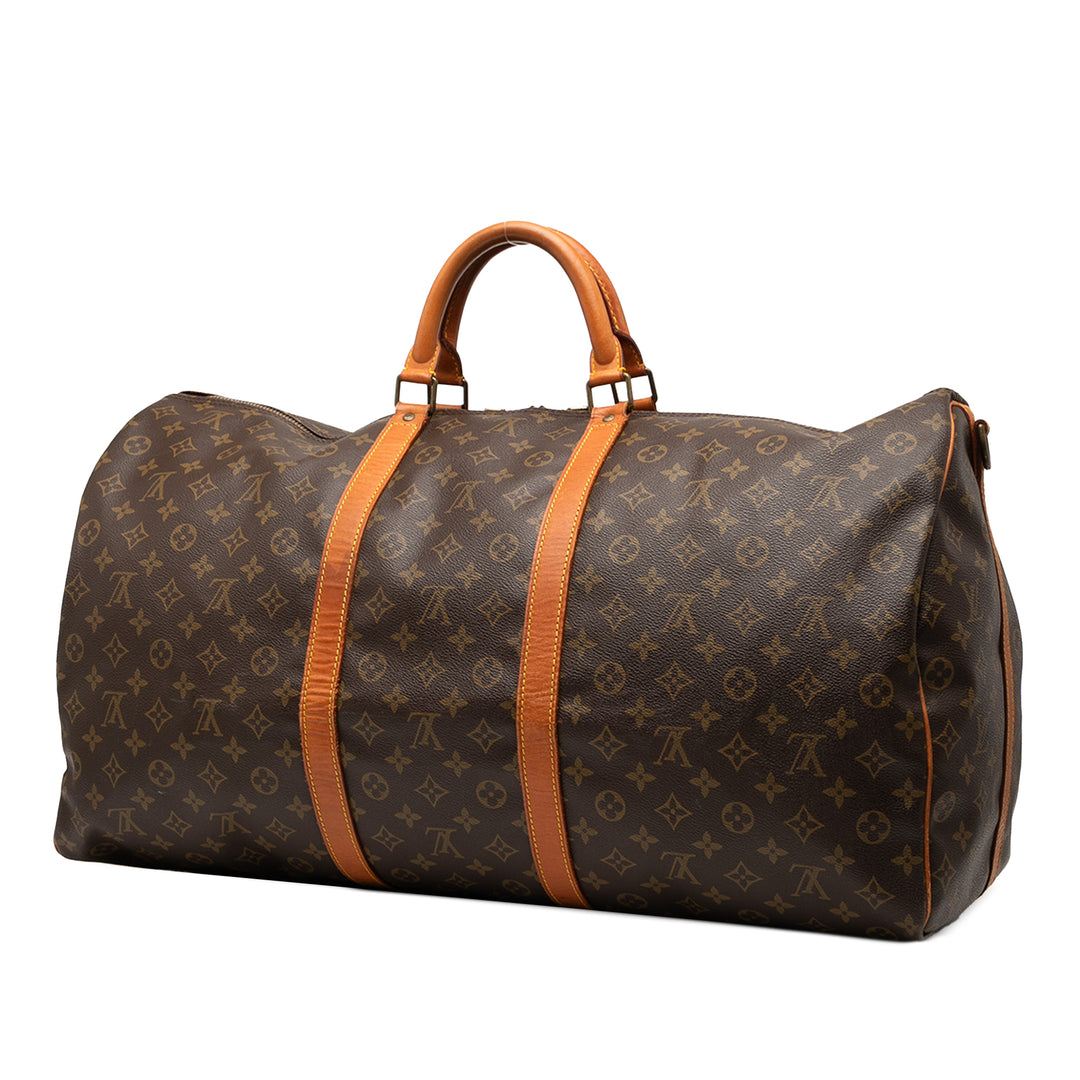 Louis Vuitton Monogram Keepall Bandouliere 60 Marron