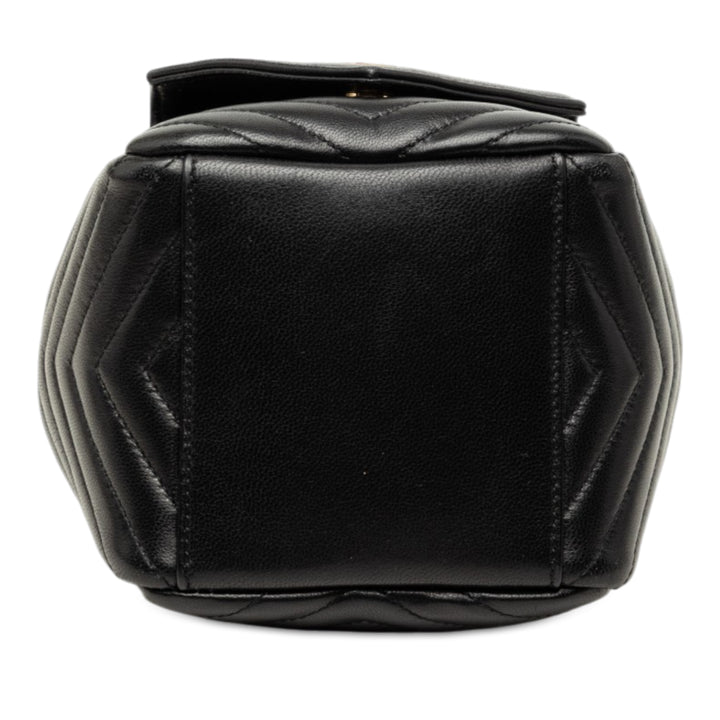Saint Laurent Mini Chevron Cuir d'agneau Joe Bucket Sac