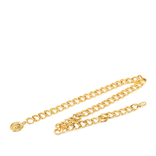 Medallion Chain-Link Belt Gold - Gaby Paris