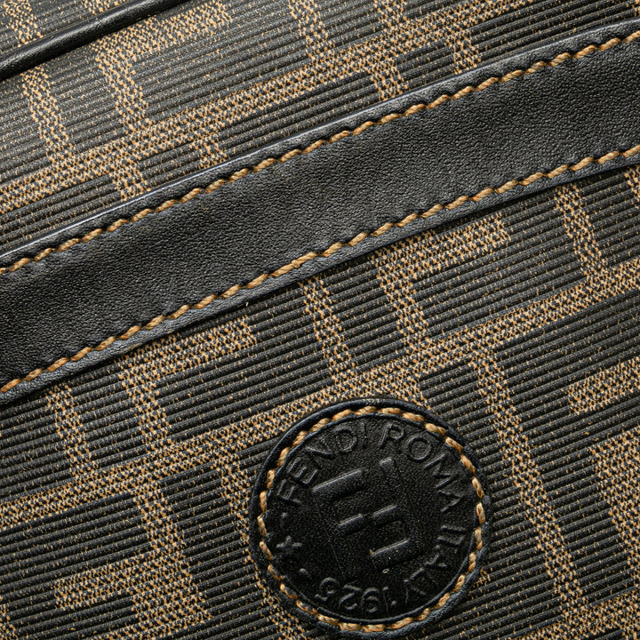Zucca Coated Canvas Crossbody Brown - Gaby Paris