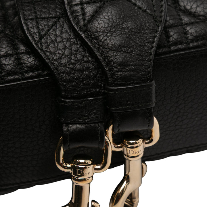 Dior Small Grained Cuir de veau Cannage Supple Lady Dior Noir – GABY PARIS Authentique
