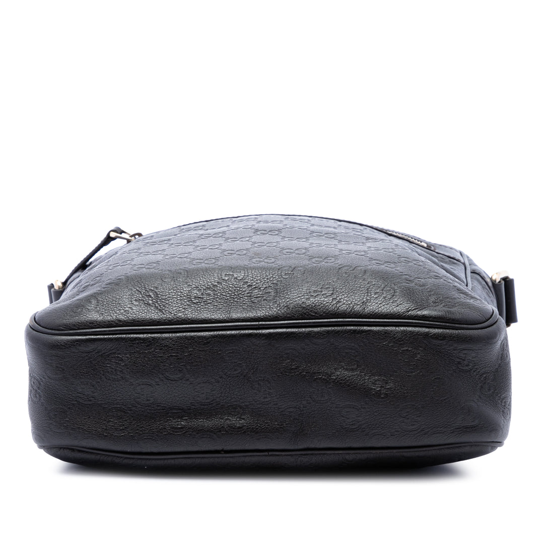 Gucci Sac bandoulière Guccissima Marron – vue 3 – GABY PARIS
