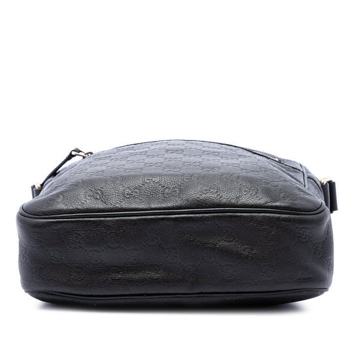 Gucci Sac bandoulière Guccissima Marron – vue 3 – GABY PARIS