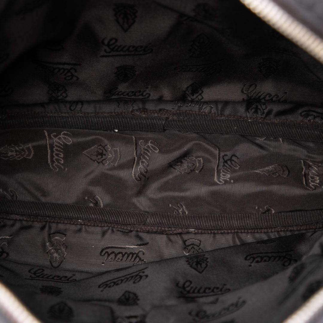 Gucci Sac bandoulière Guccissima Marron – vue 4 – GABY PARIS